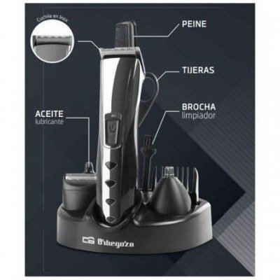 Cortapelos Orbegozo CTP 1930/ con Batería/ 4 Accesorios