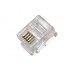 Conector Telefonico Rj11 6P4C Cable Plano (100 Uds.)