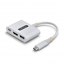 StarTech.com Dock Hub Multipuertos USB Tipo C a HDMI - Adaptador Multipuertos USB-C a HDMI - Carga de 140W - Hub Ladrón USB de 5Gbps - HDMI 4K60Hz -