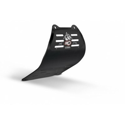 S3 Bunker Racing Trial Glide Plate Aluminium Black Montesa BU-1104-RACING-B