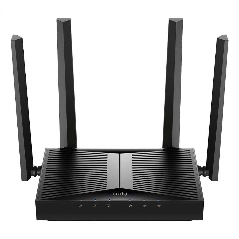 Cudy Punto de Acceso WiFi 6 de Escritorio Dual Band AX3000 - Velocidad hasta 1000Mbps - 1 Puerto - 4 Antenas de 5dBi - Color Neg