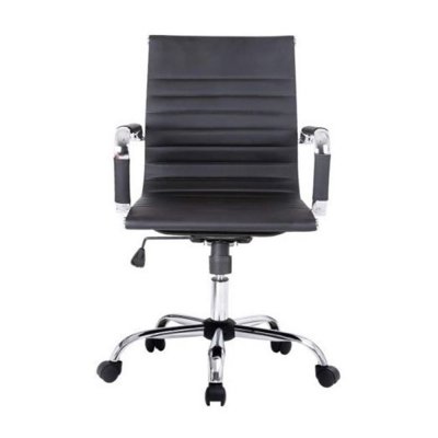 Silla de oficina equip 651002 negra ergonomica respaldo medio