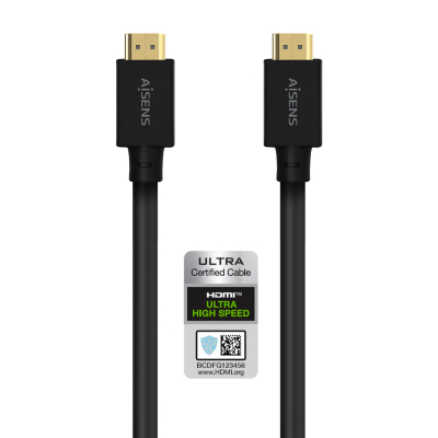 Cable HDMI V2.1 Ultra Alta Velocidad / Hec 8K@60Hz 48Gbps, A/M-A/M, Negro, 5.0M