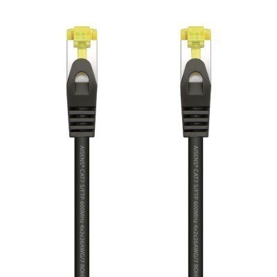 AISENS - CABLE DE RED RJ45 LSZH CAT.7 600 MHZ S/FTP PIMF AWG26, NEGRO,