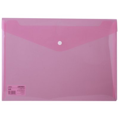 DELI Sobre con broche Deli PP 300 micras A4 rojo transparente