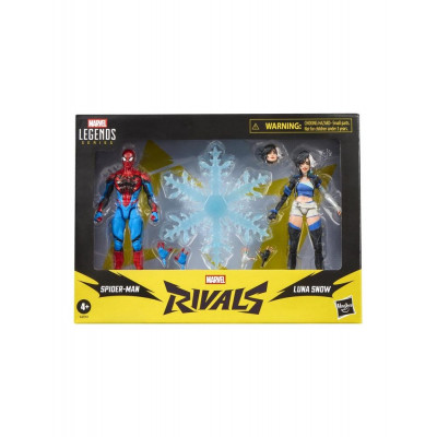 Figura hasbro marvel rivals spider - man & luna snow