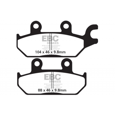 Pastillas de freno TT Sport de carbono EBC FA642TT