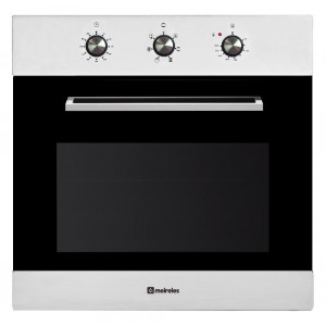 Horno multifunción Meireles MF 7606 X, 55 litros, 6 funciones, grill ventilado, temporizador, doble cristal, ventilación tangencial, clase A, inox
