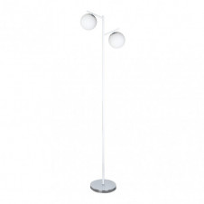 Pie De Salon La Habana 2xe14 Blanco/cromo 160x25x40 Cm