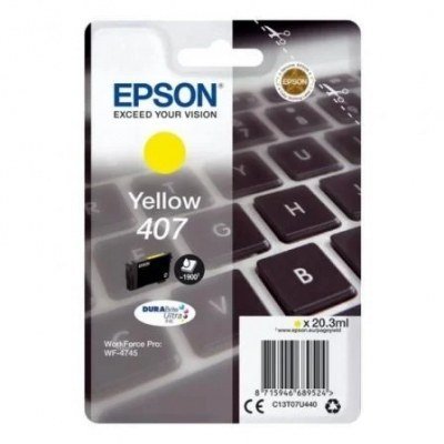 Epson 407 Amarillo Cartucho de Tinta Original - C13T07U440