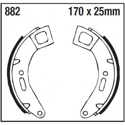 Zapatas de freno estándar EBC 882