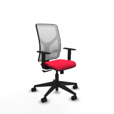 Piqueras y Crespo Motilla sincro malla blanca bali rojo brazos 1D base piramidal ruedas 65mm nailon