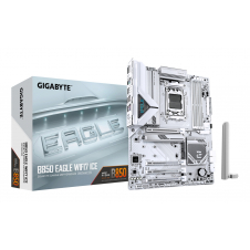 GIGABYTE B850 EAGLE WIFI7 ICE Placa base - Procesadores AMD Ryzen serie 9000, VRM digital de 8+2+2 fases, hasta 8200 MHz DDR5 (O.C.), 1x M.2 PCIe 5.0