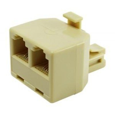 Adaptador Telefono RJ12 6P6C 1 Macho a 2 Hembras 39.015/6/6