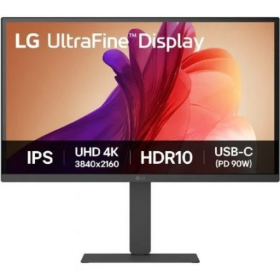 Monitor Profesional LG 27U730A-B 27/ 4K/ Multimedia/ Regulable en altura/ Negro