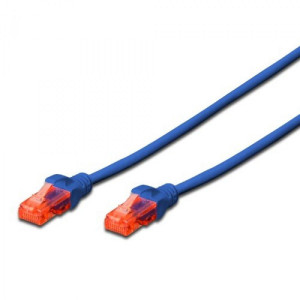 Ewent - IM1007 Cable de Red CAT 6 U/UTP 1 m blue