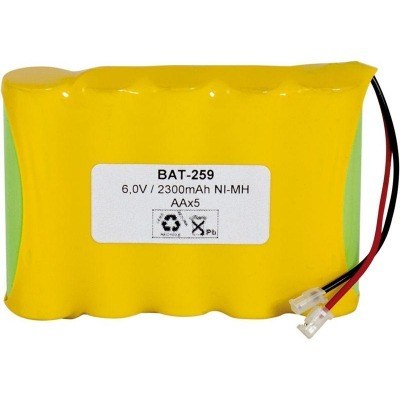 Bateria NiMh 6V 2500mA + PTC 5xAA Conector Universal