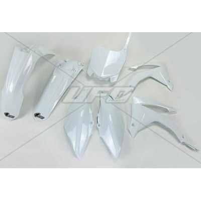 UFO Plastic Kit White Honda CRF250R/CRF450R HOKIT116@041