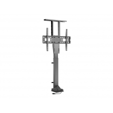 Soporte pantalla de suelo motorizado equip 37P a 65P con mando a distancia Negro