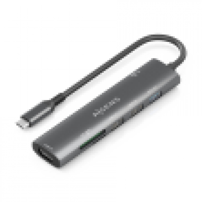 USB-C DOCK AISENS 7 EN 1 USB-C A HDMI 2XUSB-A USB-A PD 100W SD MICRO SD