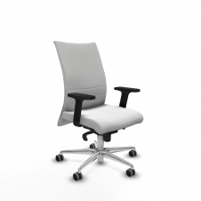 Piqueras y Crespo Albacete confidente sincro bali blanco brazos 2D base aluminio ruedas 65mm engomadas