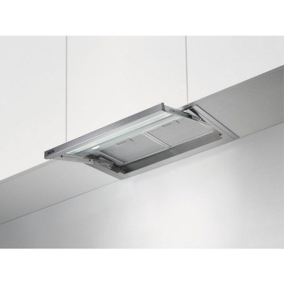 Campana extraíble Aeg DPE4641M, Inox, 60 cm, 600 m³/h, C