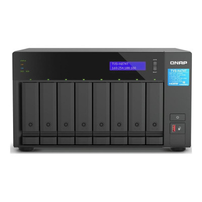 Servidor nas qnap tvs - h874t 8 bahias 32gb gigabit ethernet