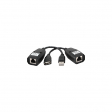 CABLE DE EXTENSION GEMBIRD USB-A MACHO A RJ45 Y USB-A HEMBRA A RJ45 30M NEGRO UAE-30M