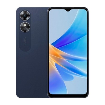Telefono movil smartphone oppo a17 midnight black 6.5pulgadas hd+ - 64gb rom - 4gb ram - 50 + 2 mpx - 5mpx - 5000 mah - dual sim - huella
