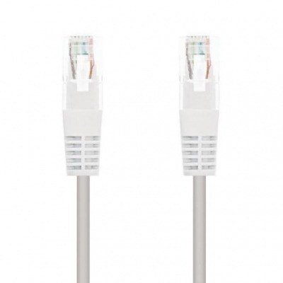 Cable de Red RJ45 UTP Nanocable 10.20.0101-W Cat.5e/ 1m/ Blanco