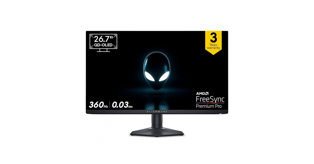 MONITOR ALIENWARE AW2725DF 27" QHD QD-OLED 360 HZ 0.03 MS…