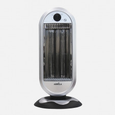 Estufa Elect.de Carbono Fulgor 900w Negro/plata 2potencias Oscilante 2elemntos Asa Antivuelco Termost.reg 60x30x30cm