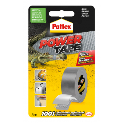 1659547 cinta adhesiva Apto para uso en interior Adecuado para uso en exteriores 5 m Poliéster Gris