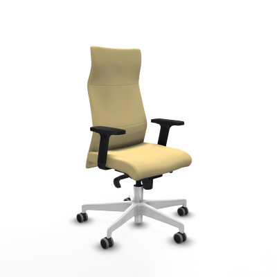 Albacete dirección sincro similpiel crema brazos 2D base blanca ruedas 65 engomadas