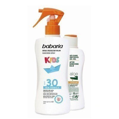 Babaria Solar Infantil Leche Protectora Resistente Al Agua Spf30 Spray 200ml Set 2 Piezas 2020