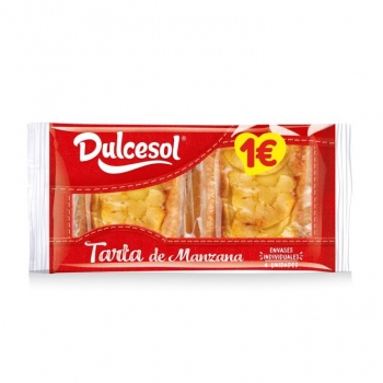 Ducesol Tarta de Manzana Pack 2 Unidades 130Grs