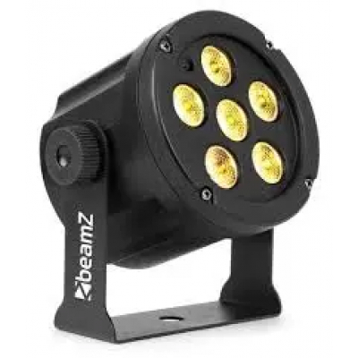 Foco PAR SlimLED WW-CW-UV 6x3W BEAMZ SLIMPAR30W