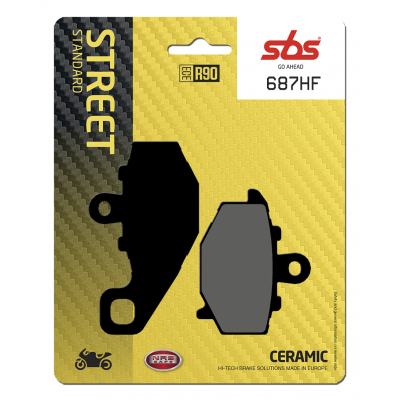 HF Street Ceramic Organic Brake Pads SBS 687HF