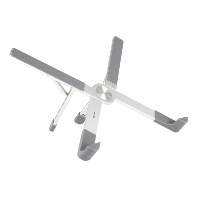 TooQ SOPORTE ELEVADOR ALUM. PLEGABLE PORTÁTILES, PLATA