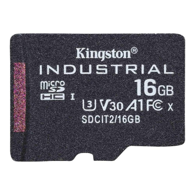 Tarjeta memoria sdhc 16gb kingston industrial uhs - i cl10