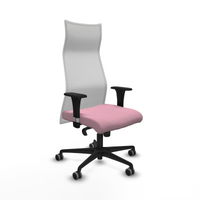 Albacete malla XL sincro malla blanca bali rosa brazos 1D base nailon ruedas 65mm engomadas
