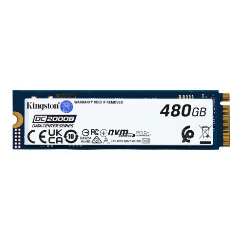 Kingston Technology DC2000B M.2 480 GB PCI Express 4.0 NVMe 3D TLC