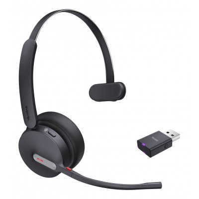 WH64 Hybrid Mono Teams Auriculares Inalámbrico Diadema Oficina/Centro de llamadas MicroUSB Bluetooth Negro