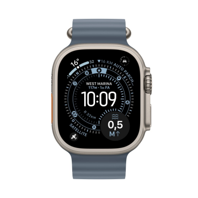 Apple Watch Ultra 3 GPS/ Cellular 49mm Caja de Titanio Natural/ Correa Ocean Azul Naútico