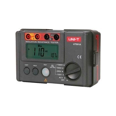 Medidor Resistencia Aislamiento 1000V AC 600V UNI-T UT501B