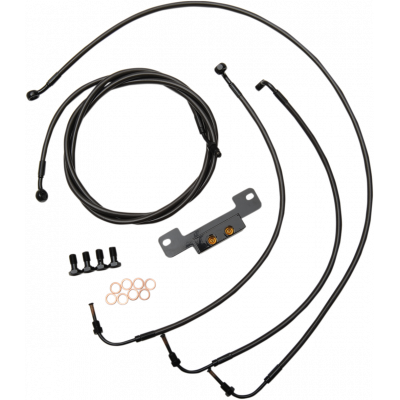 Kit líneas de freno/cables de manillar estándar Midnight trenzados LA CHOPPERS LA-8055KT-13M