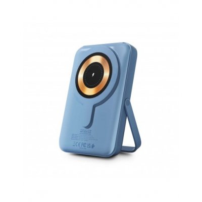 Urban Factory Magnee Power Powerbank Universal 10000mAh - Entrada USB-C - Salida USB-C, USB-A e Inalambrica - Color Azul