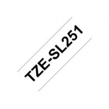 Cinta BROTHER 24mm 8m Negro sobre Blanco (TZE-SL251)
