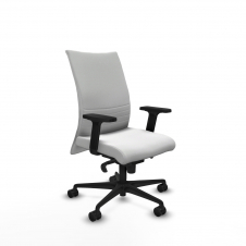 Piqueras y Crespo Albacete confidente sincro bali blanco brazos 2D base nailon ruedas 65 mm nailon