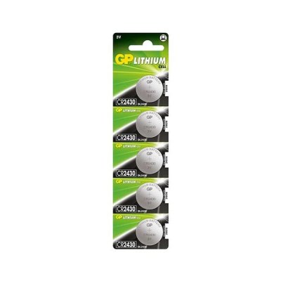 GP Lithium Pack de 5 Pilas Litio de Boton CR2430 3V